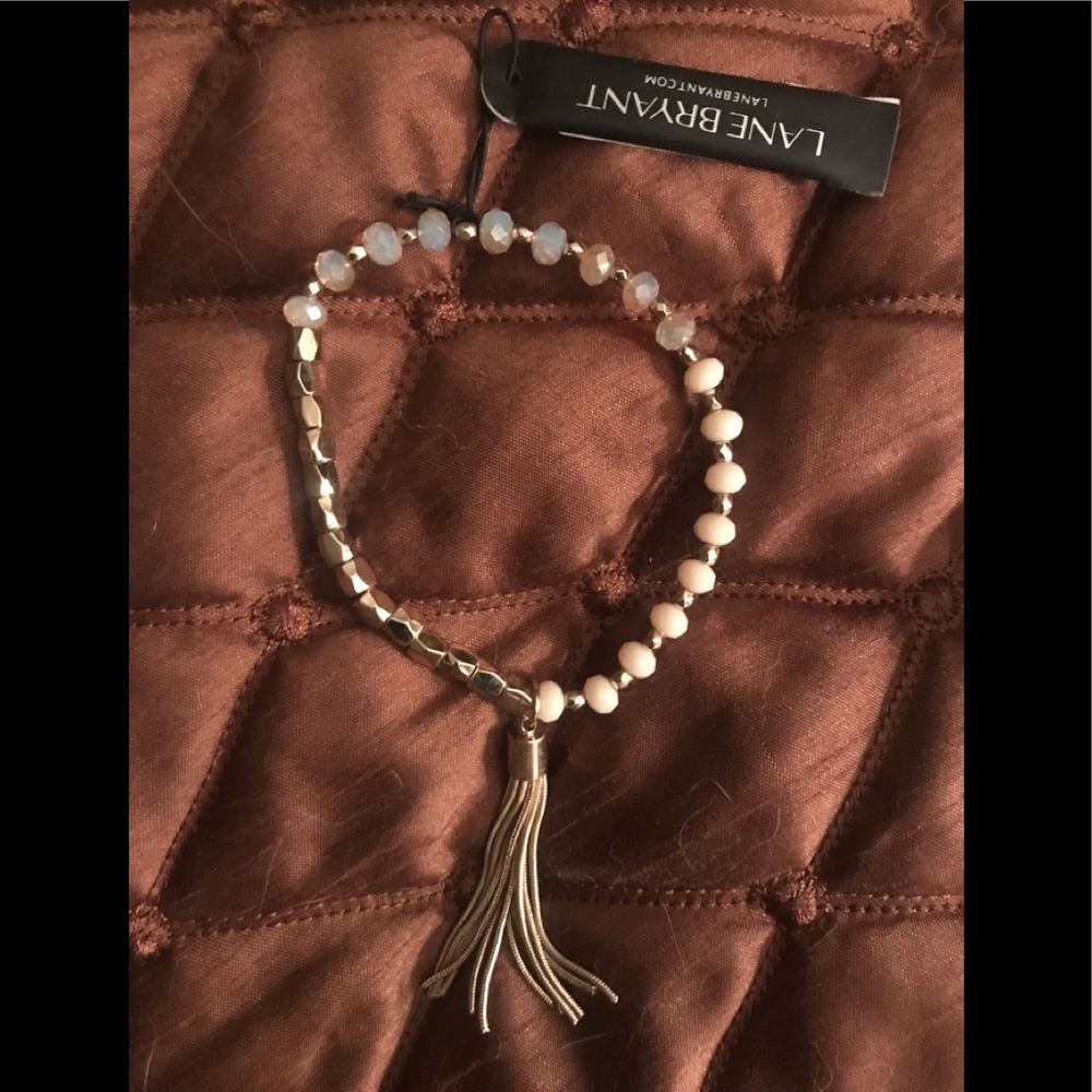 Beaded Bracelet with Tassel